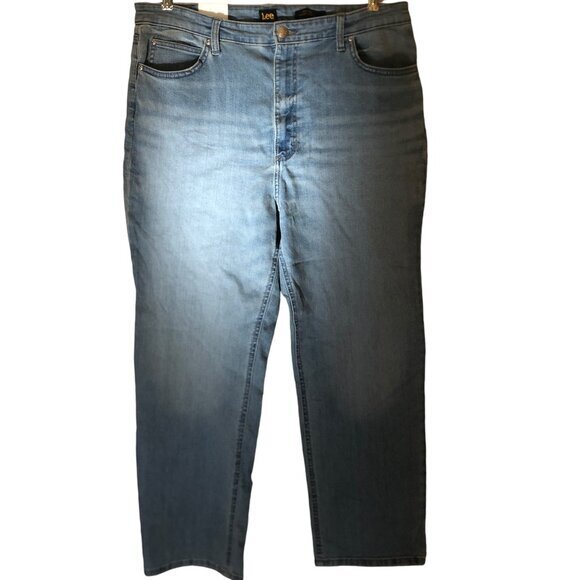 NWT Lee High Rise Straight Ankle jeans sz 34